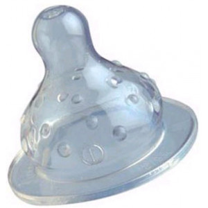 Tetina larga anti-colica din silicon  cu curgere reglata 2 buc. 0906