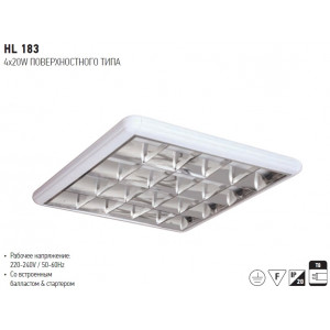 HL183 4*20W CORP DE ILUMINAT SUPRAFATA