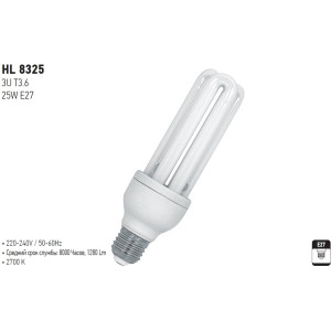 HL8325 3U 25W E27 2700K