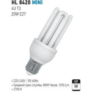 HL8420 MINI 4U 20W E27 2700K