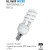 HL8609 MICRO HL F SPRL 9W E14 2700K