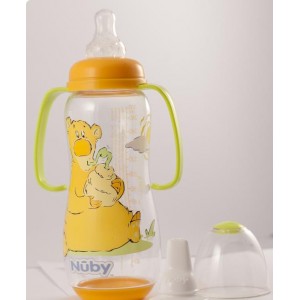 Biberon cu minere, tetina din silicon, 300 ml, cu 3 etape de uz 4310