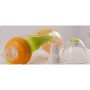 Biberon cu minere, tetina din silicon, 300 ml, cu 3 etape de uz 4310