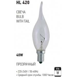 HL420 BEC INCAND. 40W E14