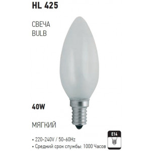 HL425 BEC INCAND. 40W E14