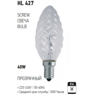 HL427 BEC INCAND. 40W E14