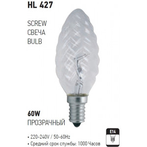 HL427 BEC INCAND. 60W E14
