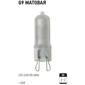 G9 220V 40W BEC HALOGEN