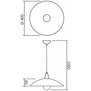 RD ARCHIMEDE 05-046 SU ALB MOB 1*60W E27 CORP