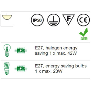 RD BAROCCO 05-652 PL 1*60W E27 CORP DE ILUMINAT