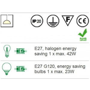 RD ISIS 05-645 SU XL 1*100W E27 ALBA CORP DE ILUMINAT