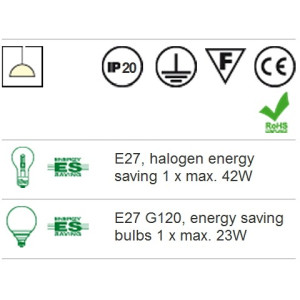RD ISIS 05-646 SU XL 1*100W E27 MARON CORP DE ILUMINAT