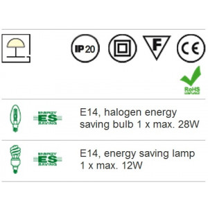 LAMPA MASA RD LIKA 01-434 VE 1 MOW ALB E14