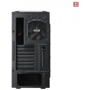 CoolerMaster CM Storm Enforcer ATX Case, w/o PSU, Meshed front panel, Tool-less, 200mm Red LED front silent fan, 1x120mm rear silent fan, 2x USB3.0, 2x USB2.0/Audio,  StormGuard™, Black
