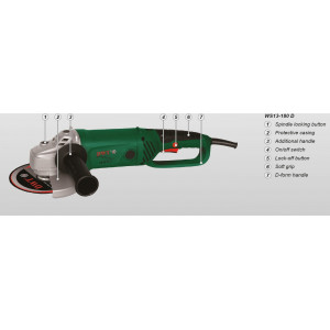 Углошлифмашина DWT WS13-180 D