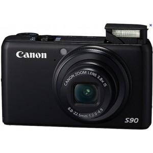 DC Canon PS S90 IS Black, 10Mpix, CCD1/1.7", Zoom 3.8x (28-105mm), f/2.0–4.9, Digic 4, Movies HD 640 x 480 (Length - up to 4GB or 1 hour), scr. 3.0", SD/SDHC/MMC/MMCplus/HC MMCplus, Hi-Speed USB, HDMI Mini, A/V output, Li-ion Battery NB-6L