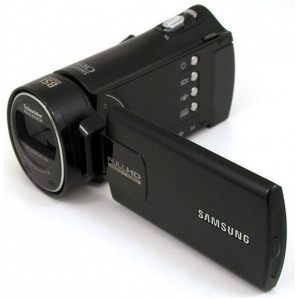 Телефон Samsung HMX-H300BP/XER,5Mpix, 1/4"CMOS, SDHC, Zoom 30x, scr.3"
