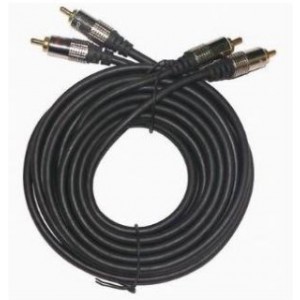 CCAP-202-6 2*RCA plugs to 2*RCA plugs 6ft cable, gold-plated connectors, blister packing