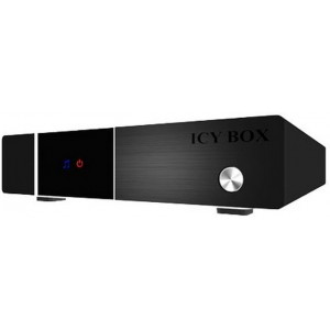 RaidSonic ICY BOX "IB-MP3011HW-B" Multimedia Player, Full High Definition, Realtek RTD1073 DD(C+), 3.5" SATA HDD, LAN 10/100Mb, 2xUSB 2.0 Host, 1xUSB 2.0 Device, 1xSD card slot, Composite, Component, HDMI, Stereo L/R, SPDIF(Optical), Black