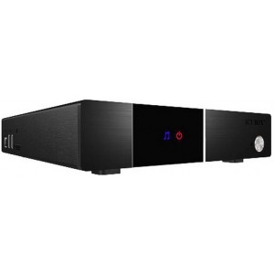 RaidSonic ICY BOX "IB-MP3011HW-B" Multimedia Player, Full High Definition, Realtek RTD1073 DD(C+), 3.5" SATA HDD, LAN 10/100Mb, 2xUSB 2.0 Host, 1xUSB 2.0 Device, 1xSD card slot, Composite, Component, HDMI, Stereo L/R, SPDIF(Optical), Black