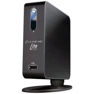 DUNE HD Lite 53D FullHD Media Player, Sigma Designs 8653, 256/128MB, supports 2.5" SATA HDD, LAN, NAS, UPnP, SMB, NFS, BitTorrent client, Internet radio and IPTV capable, 2xUSB, SD card slot, HDMI 1.3, S/PDIF, component, composite, RC