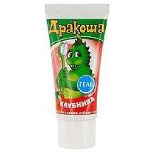 Зубная паста для детей ДРАКОША (клубника), 60 ml