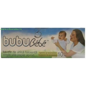 Одноразовые слюнявчики BUBU BEBE, 10шт