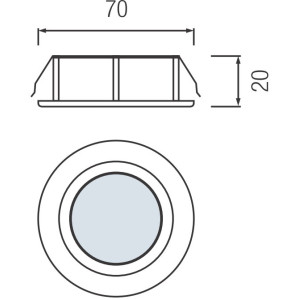 HL760 CORP HALOGEN D/L CROM