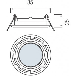 HL798 50W MR16 corp de il. MAT CROM