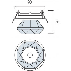 HL801 20W JC G4 corp de il. transparent