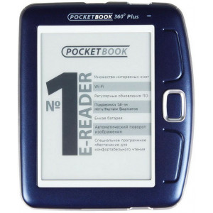 .PocketBook 360 Plus, Black, 5” Eink® Vizplex, 200 dpi, 800x600, 1000mAh Li-Polimer