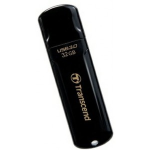 Флешка Transcend JetFlash 700, 32 GB, USB3.0/2.0, Black, Hi-Speed , Retail