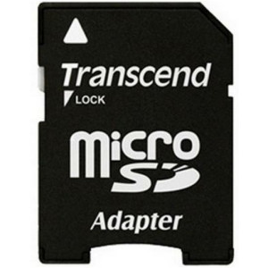 4GB MicroSDHC (Class  4), SD adapter, Transcend "TS4GUSDHC4" (R/W:19/5MB/s)