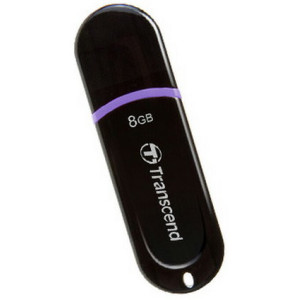 Флешка Transcend JetFlash 300,8 GB, USB 2.0, Black