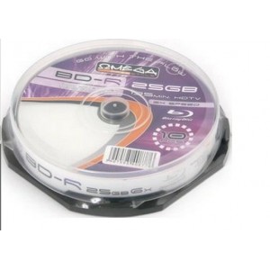 CD-R Disc 700MB(80min), 52x, 10pcs Cake Box, Omega