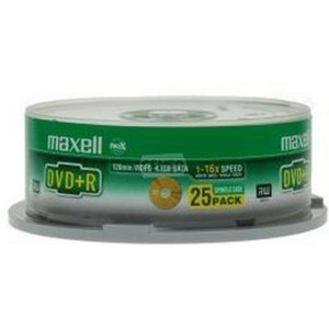 DVD-R 4.7GB, 16x, 25 Cake, Maxell