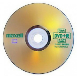 DVD+R 4.7GB, 16x,100 Spindle (Shrink), Maxell