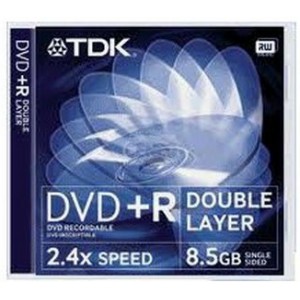 DVD+R 8.5GB, 8x, 10 Slim Case, TDK, Double Layer