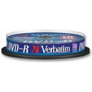 DVD+R Disc 4.7 GB, 16x, 10-Spindle, Verbatim, 43498S
