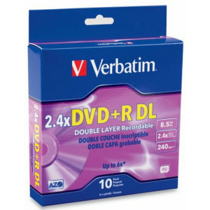 DVD+R 2.66GB, 2.4x, 5 Slim Case, Verbatim, Double Layer, Mini 8cm, scratch guard/hardcoated