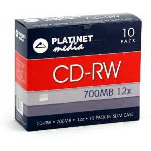 CD-RW 700MB, 12x, 10 Slim Case, Freestyle