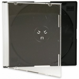 CD Box for 1 CD, Jewel Case Black * 10pcs.