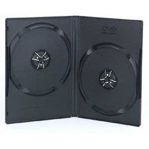 DVD Box for 2 Disk, 14 mm, Grey,Amarey side-by-side
