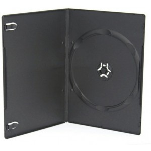 DVD Box for 1 Disk, 7mm, Black Ultraslim ACME
