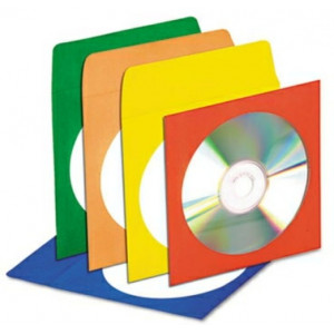 Envelopes for CD Paper - COLOUR - with Window - Set 100 pcs. (ES 5053)