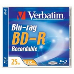 BD-R Blu-Ray 25GB, 2X, 1 Jewel Case, Verbatim, scrathguard+