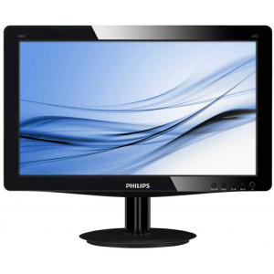 Монитор 15.6" Philips 166V3LSB Glossy Black