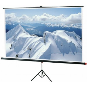 Sopar "Junior"-series Low-Priced Tripod Screen 125x125cm, matt white/S, 6 kg