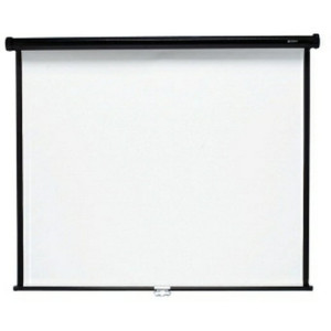 Sopar Manual Projector Screen "Eco Spring" 153x153cm, 86", format 1:1, 3Kg, White/Rear Black, Locking Device