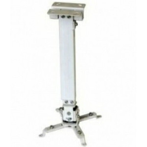 Ceiling Mount Reflecta, "Tapa" Universal  White, 430-650mm, max.load 12kg Projector tiltable at each side 10° and front side 20°. Possibility for easy changing of height (430 – 650 mm) and slope of projector. Universal projector plate, tool kit and screws
